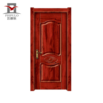 Latest modern style sun proof solid wood door with interior door design made in china